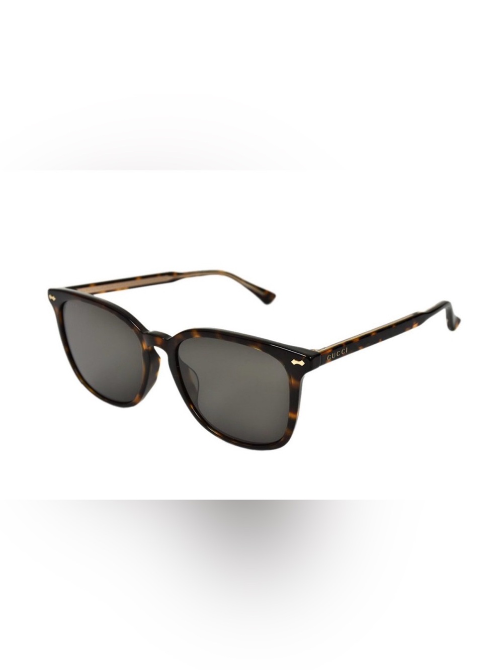 Gucci Tortoiseshell Sunglasses with brown Lenses and Gold Accents